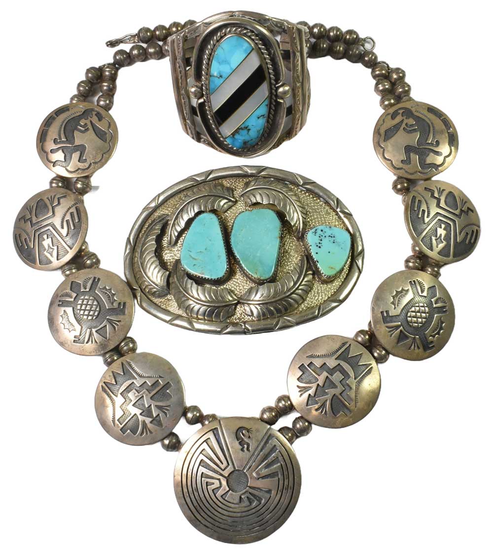 Native American turquoise jewelry.