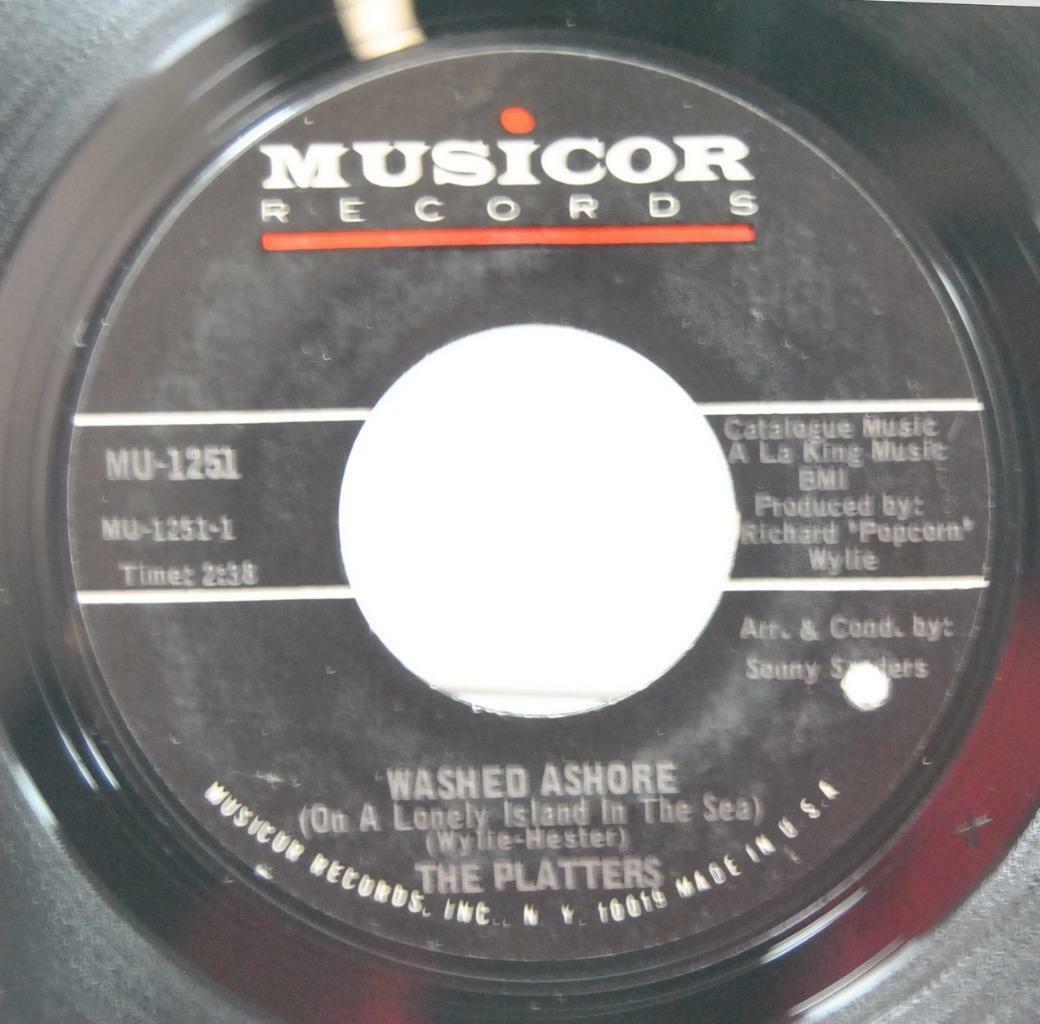 SOUL 45RPM THE PLATTERS "ONE IN A MILLION" & "WASHED ASHORE" MUSICOR